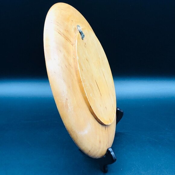 Mid Century Spanish Matador Painting Wooden Plate Wall Hanging Artist signed - Picture 7 of 11